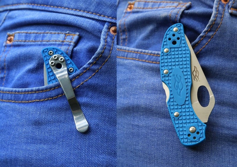 Firebird GANZO F759MS-BL Folding Pocket Knife 440C Stainless Steel Serrated Blade Anti-Slip Handle with Clip Fishing Camping EDC Utility Pocket Knife (Blue) - Image 5